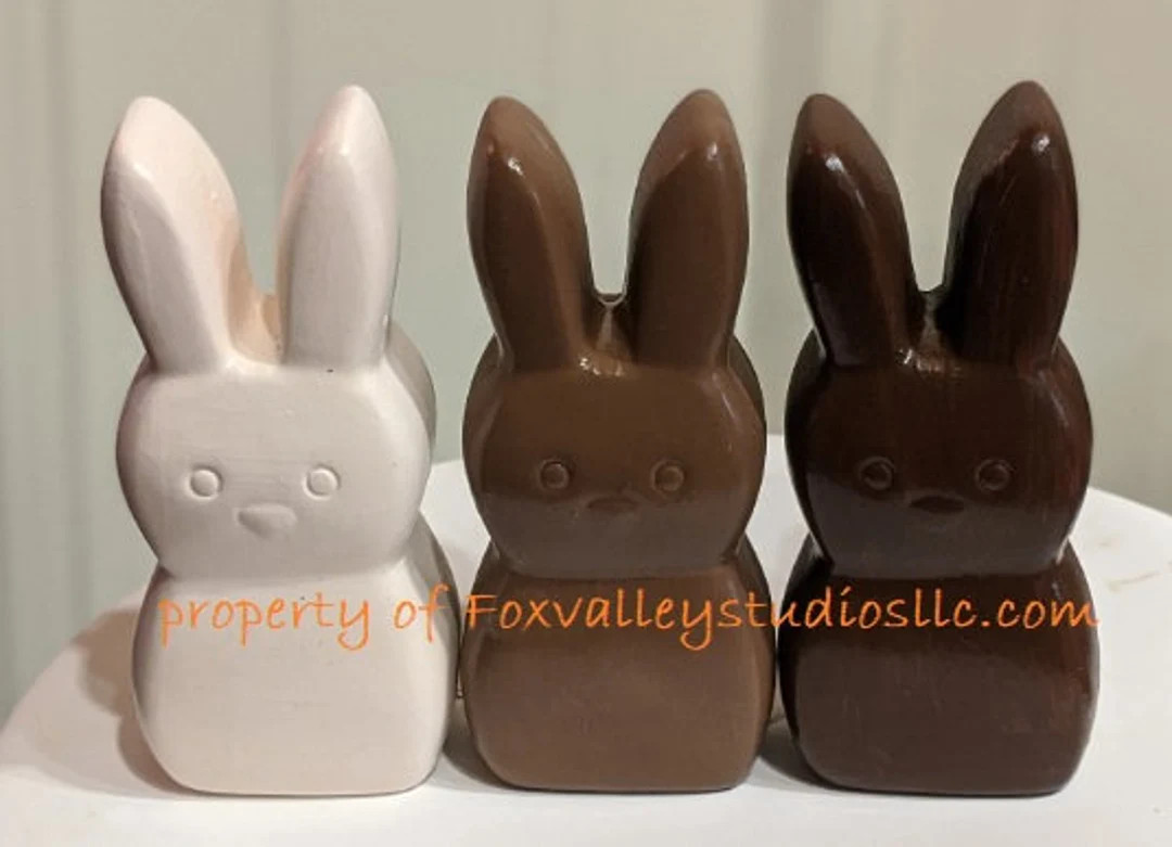 Chocolate Ceramic Peep Bunnies | Etsy (US)