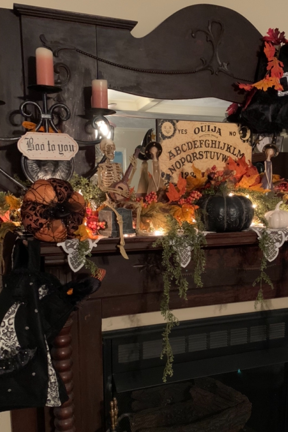 Still looking for last minute decorating ideas for Halloween?💀🎃👻. 
This mantle look is also perfect for a tabletop or shelf .
I’ve linked what you’ll need for your own Haunted Halloween decor

#LTKHalloween #LTKSeasonal #LTKunder50