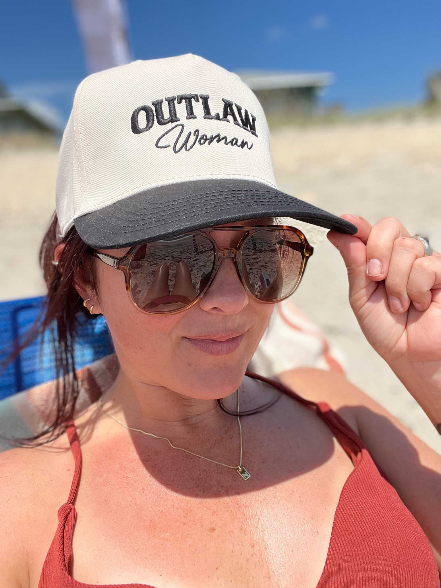 Instead of letting a hat match your outfit, choose a hat that suits YOU!
“Outlaw Woman” it is for me! Super fashionable breathable canvas SnapBack flat brim hat from @madhatterco  #snapback #hat 

#LTKU #LTKStyleTip #LTKSaleAlert