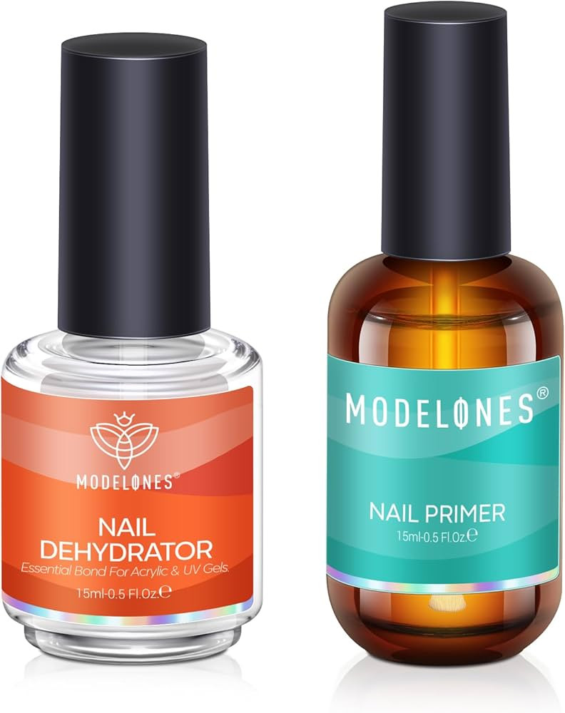 modelones 15 ml Nail Prep Dehydrator and Primer, Nail Prep Dehydrator & Nail Primer Kit, Acrylic ... | Amazon (US)