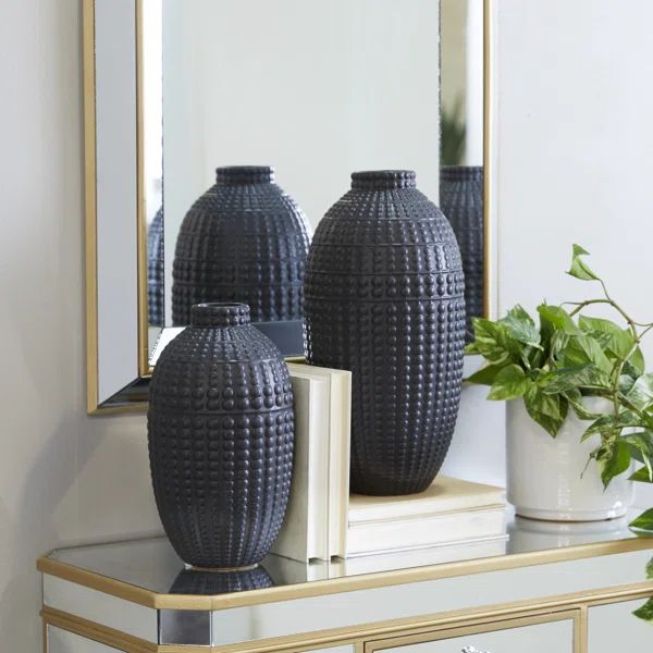 Tympanick Stoneware Table Vase | Wayfair North America