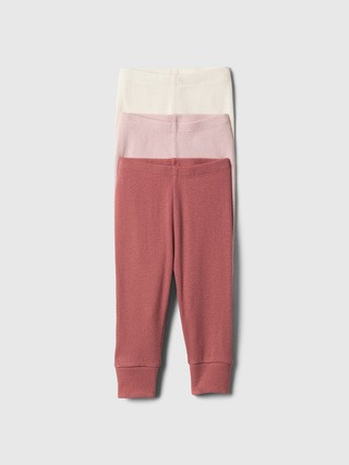 Baby Ribbed Pull-On Pants (3-Pack) | Gap Factory