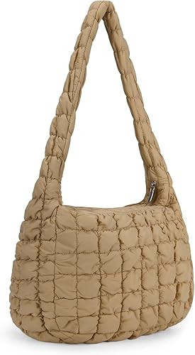 Quilted Tote Bag for Women Puffer Bag Quilted Bag Lightweight Puffy Tote Bag Quilted Padding Shou... | Amazon (US)