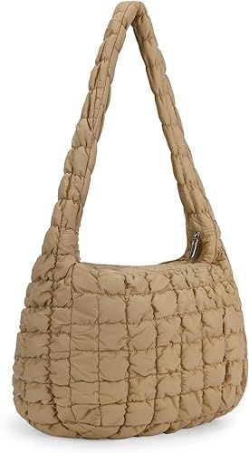 Quilted Tote Bag for Women Puffer Bag Quilted Bag Lightweight Puffy Tote Bag Quilted Padding Shou... | Amazon (US)