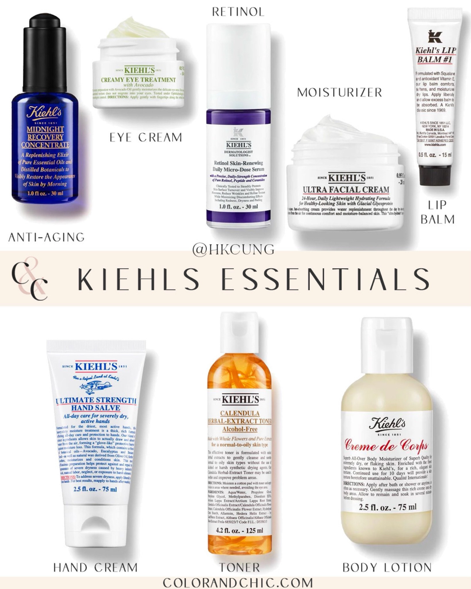 Kiehls favorites I am loving! Linking some of my essentials including their ultra facial cream, the retinol, crème de corps I use along with other best sellers

#LTKBeauty