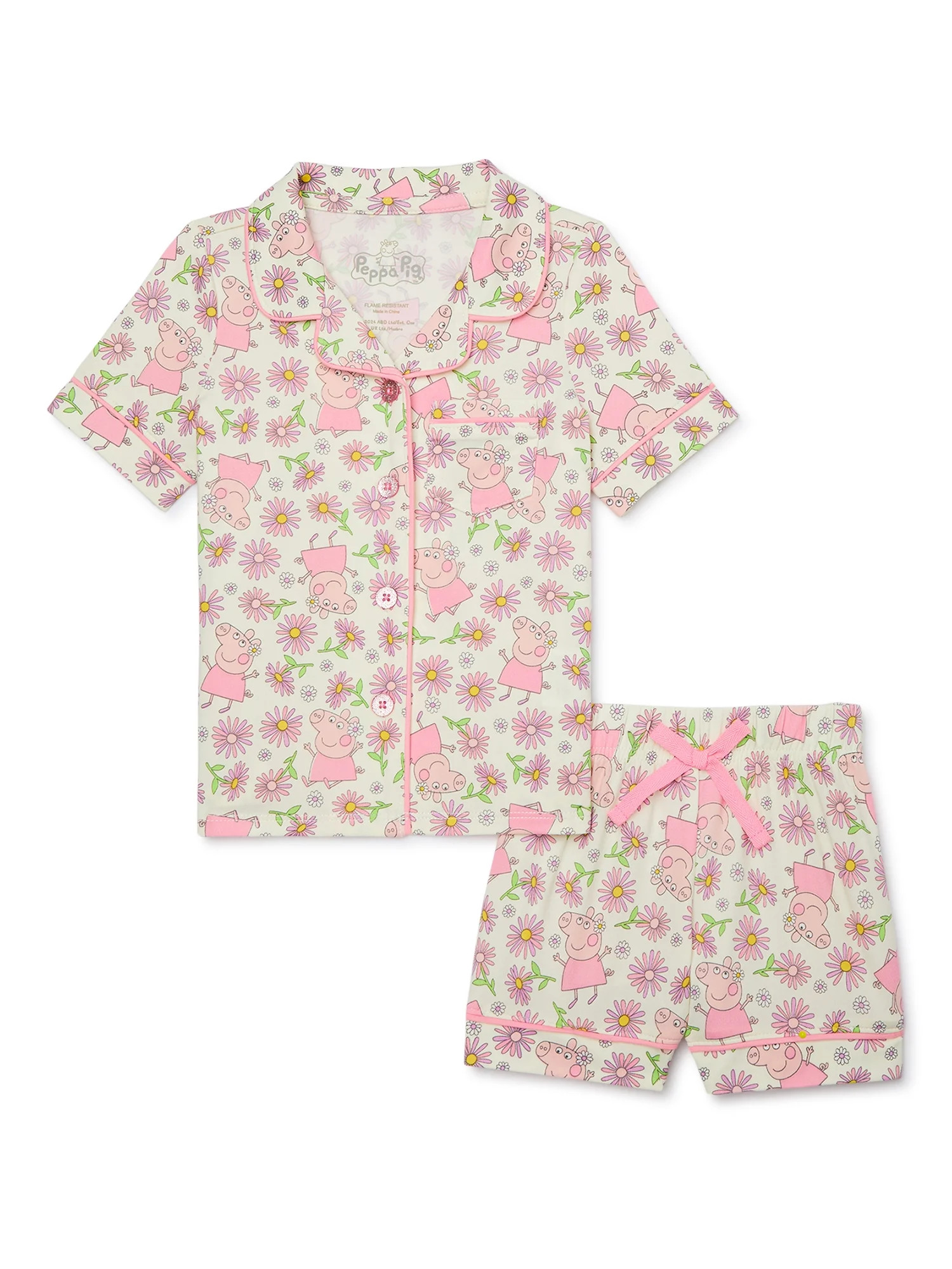 Character Toddler Girl Super Soft Pajama Coat Set, Sizes 2T-5T - Walmart.com | Walmart (US)