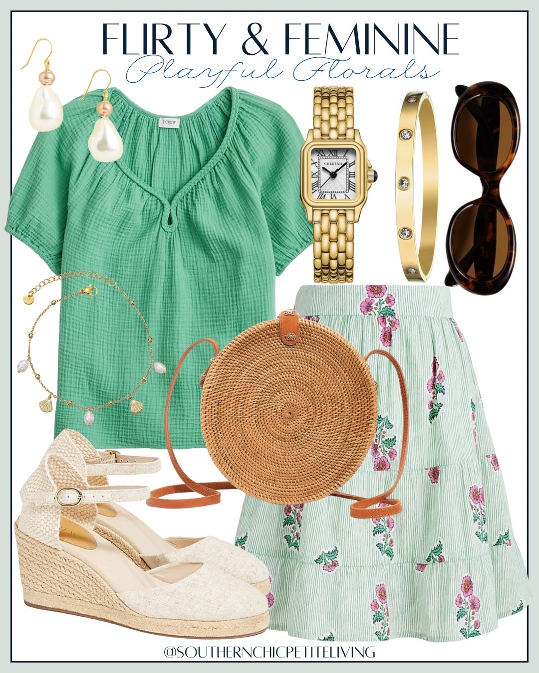Flirty, feminine, and perfect for date nights 💕

summer outfits, flirty and feminine fashion, playful florals, rattan bag, espadrille wedges, J.Crew style, chic casual look, petite fashion inspo, effortless feminine outfits

#FlirtyAndFeminine #PlayfulFlorals #PetiteStyle #PetiteOutfits #SpringStyle #SummerOutfits #PreppyStyle #GrandmillennialStyle #SouthernChic #FeminineStyle #OOTDInspo #EverydayChic #PetiteFashion #EspadrilleSeason #CasualChicStyle #EffortlessStyle

This post contains affiliate links, which means I may earn a small commission at no extra cost to you.

#LTKFindsUnder100 #LTKWorkwear #LTKFindsUnder50
