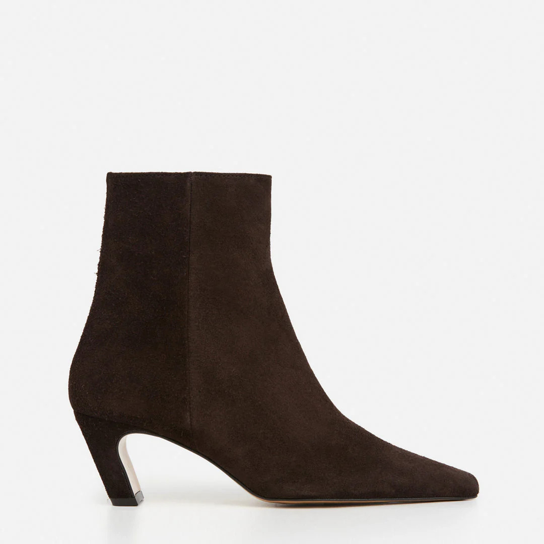 Xena Suede Chocolate Boot | Flattered