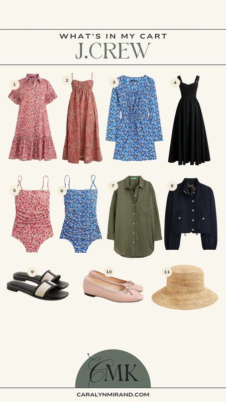 What’s in my cart at J.Crew 🛍️💫 use code SHOPNOW for up to 50% off getaway styles & an extra 30% off sale

#LTKSeasonal #LTKStyleTip #LTKSaleAlert