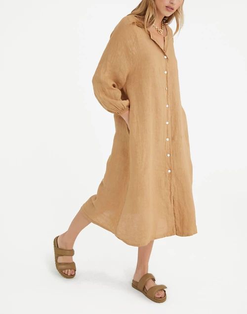 Marché The Camille Linen Dress | Madewell