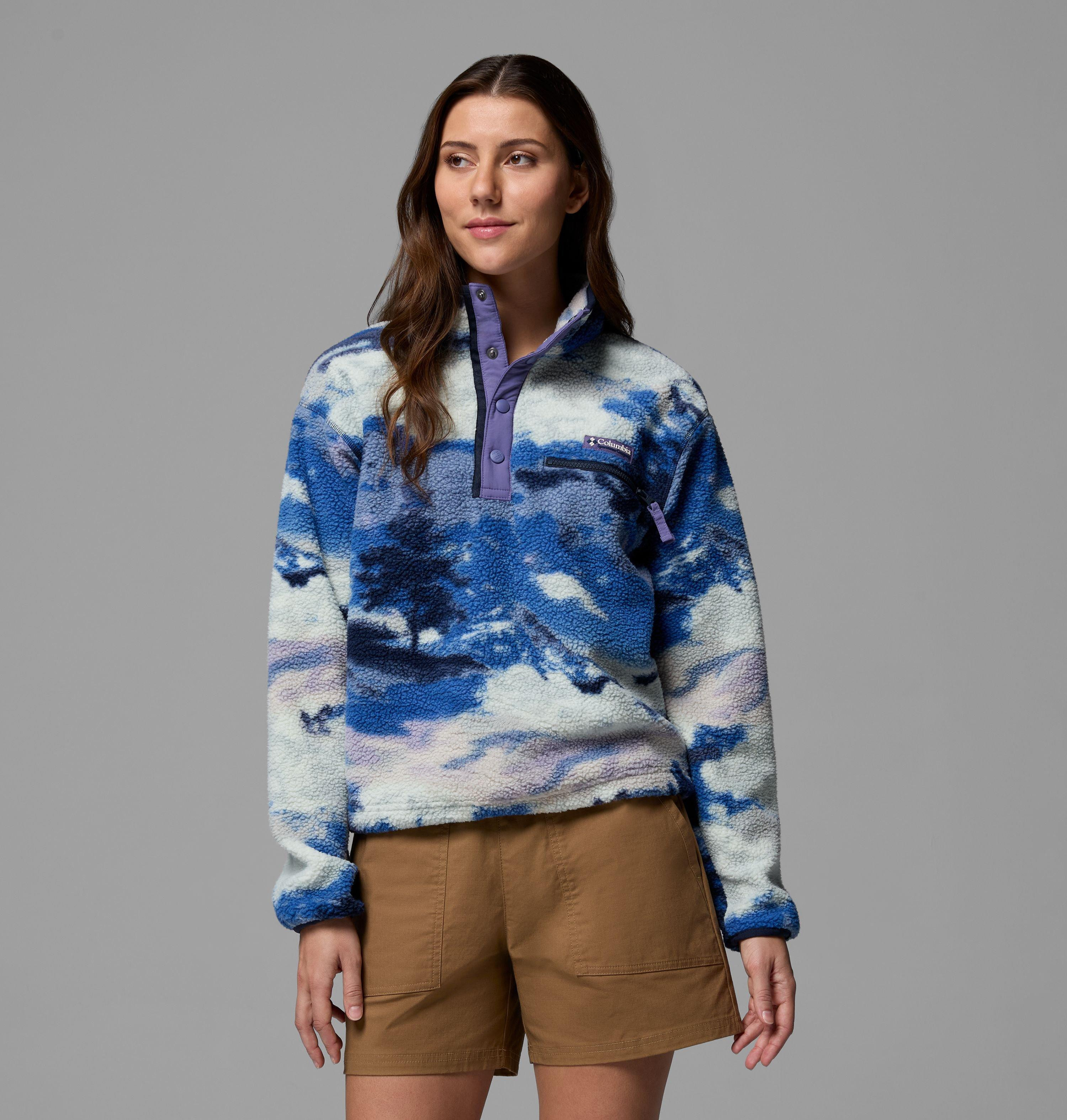 Columbia Women's Helvetia II Printed Cropped Half Snap Fleece Pullover- | Columbia Sportswear