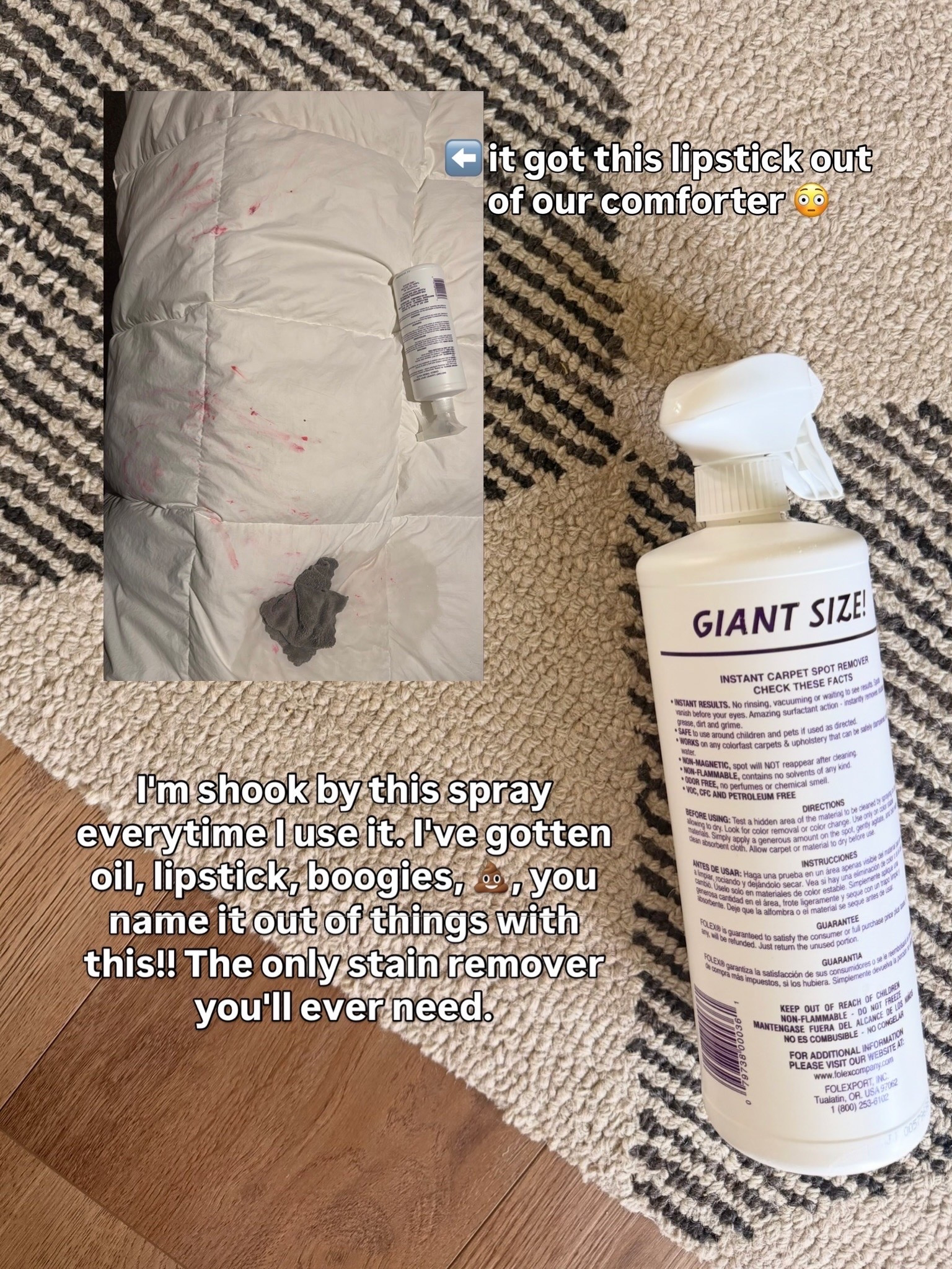Hands down the best stain remover - it's gotten literally everything out of carpets, duvet covers, couches, etc. a mom must have.

#LTKmomlife #LTKHome #LTKSaleAlert