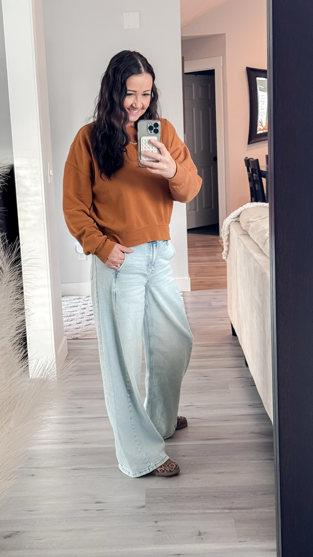 Been living in these super cute wide leg trouser jeans. Light Weight Lived in Denim feel. Sadly they are currently sold out, but tagging them along with some other darling options that are very similar. 

Trouser Jeans • Wide Leg Jeans • Fall Style • Fall Fashion Finds • Cozy Fall Fashion • Fall Outfit • Denim Jeans • Wide Leg Denim • Casual Fall Outfit • Casual Fall Family Photos • Womens Fall Style 

#LTKStyleTip #LTKootd #LTKOver40