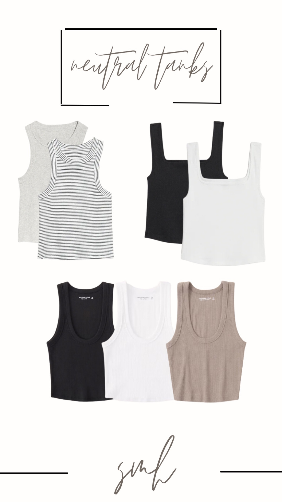 My favorite tank tops for this summer! Great for layering or wearing by itself! The perfect capsule wardrobe piece! 

#LTKstyletip #LTKSeasonal #LTKunder50