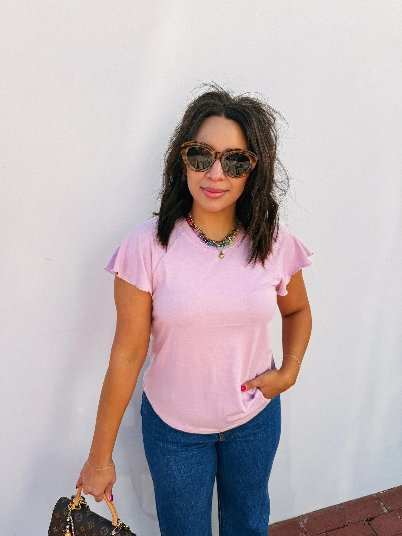 z supply | flutter tee - pink | Etta & East