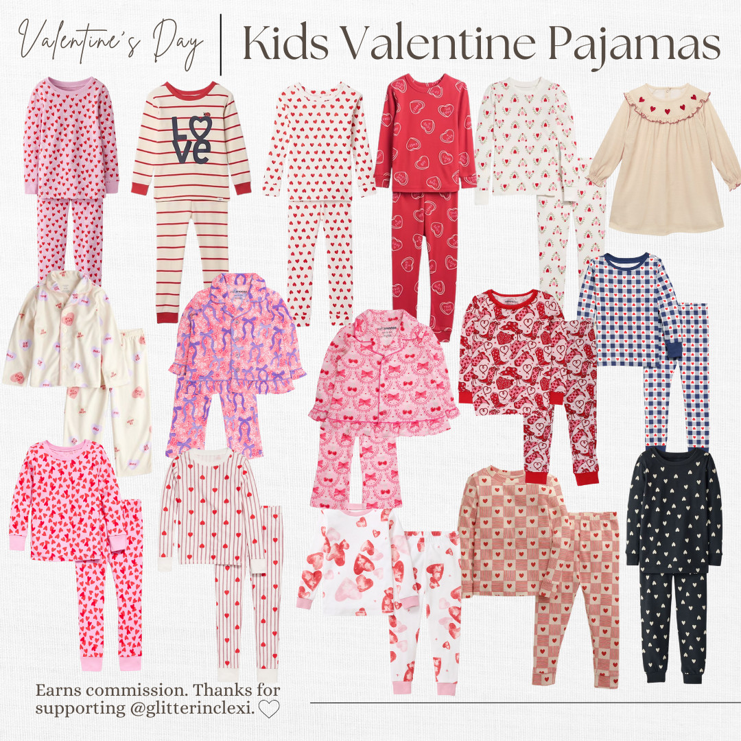 Valentine's day pjs for kids 

 #LTKmomlife #LTKBaby #LTKKids