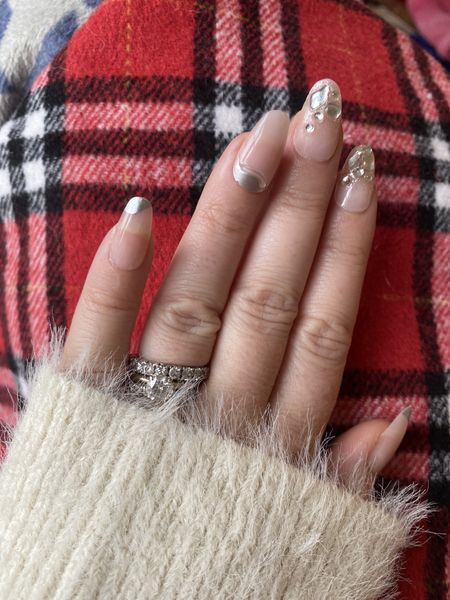 My absolute FAVORITE glue on/press on nails!!! The KISS brand is the best. Almost are on sale right now too. I’ve linked all my favorites and I’ve worn all of them to different events throughout the past year. I wore these for Christmas but these would be beautiful NYE Nails! 

#LTKbeauty #LTKstyletip #LTKsalealert