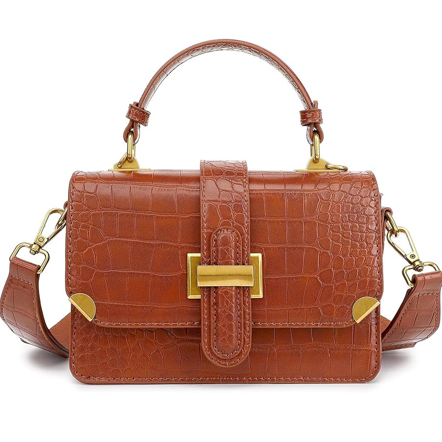 LL LOPPOP Women's Small Classy Crossbody Purse Top Handle Handbags Leather Satchel Bags for Women | Amazon (US)