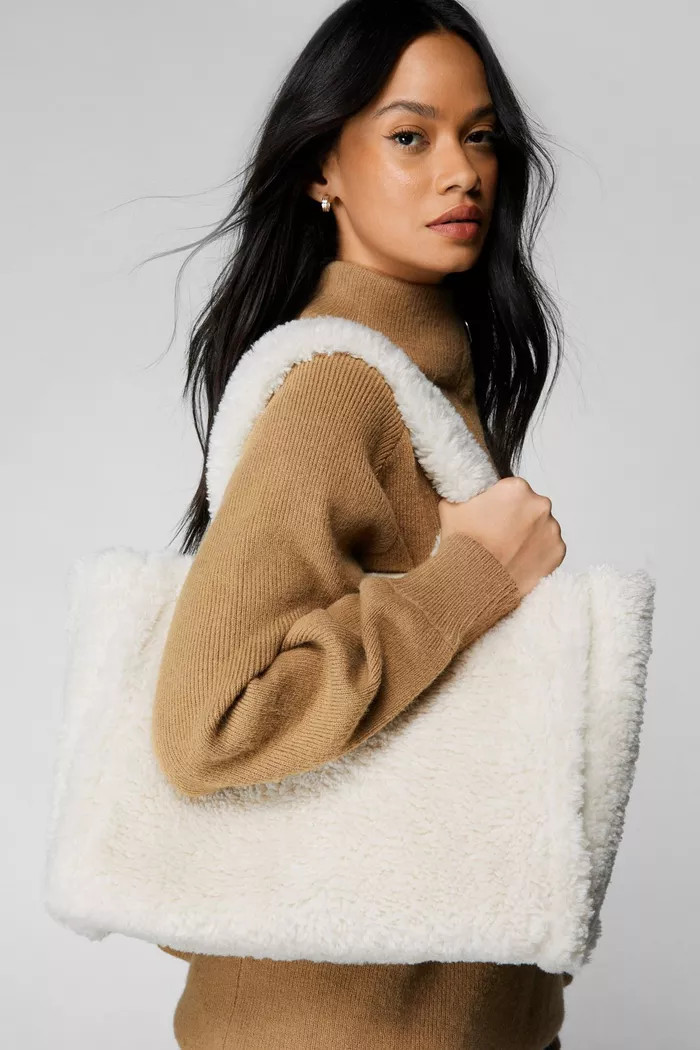 Faux Fur Tote Bag | Boohoo.com (UK & IE)