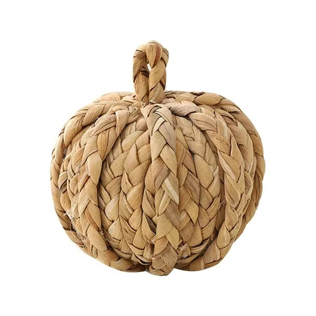 Matoen Fall Rattan Pumpkin Woven Cornpeel Pumpkin 4 Inch Braided Pumpkins Foam Woven Pumpkin Decor Artificial Pumpkins Handmade Harvest Mini Pumpkin Halloween Autumn Thanksgiving Table Decor | Walmart (US)