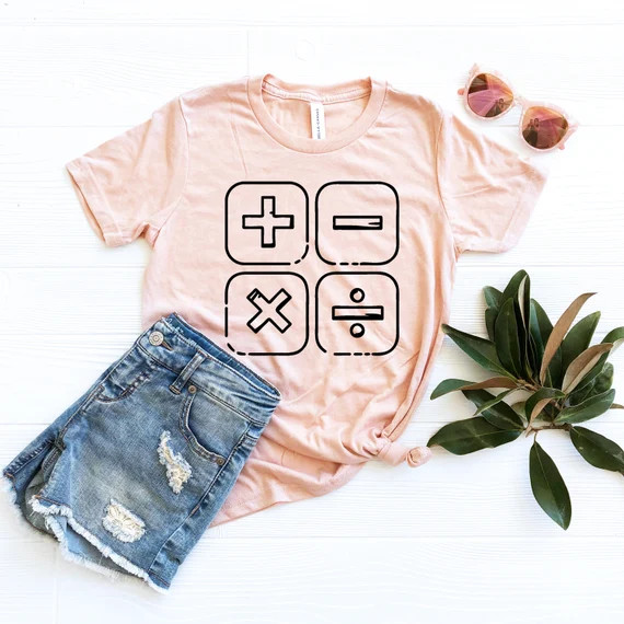 Elementary Math Shirt Plus and Minus Tee Math Lover Gift - Etsy | Etsy (US)