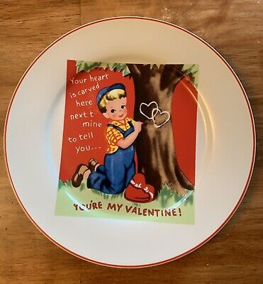Rosanna Studio 8" Plate Valentine Vintage Design Graphics | eBay US