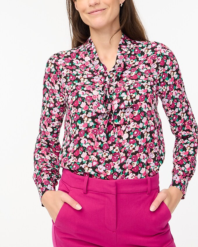 Tie-neck bow blouse | J.Crew Factory