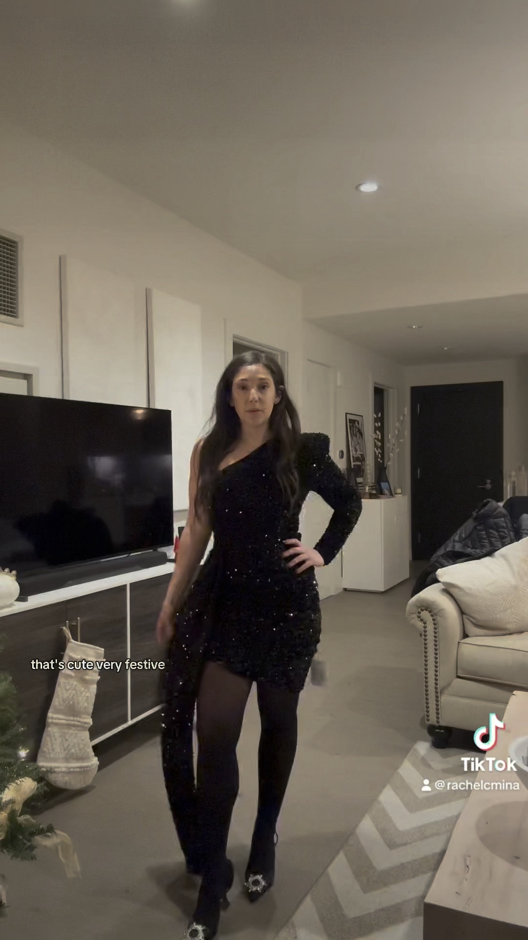 I think this dress looks more elevated in the black version. It’s a size 4 and the zipper is fine on this one. I think I’ll keep it for New Years!

#LTKHoliday #LTKSeasonal #LTKparties