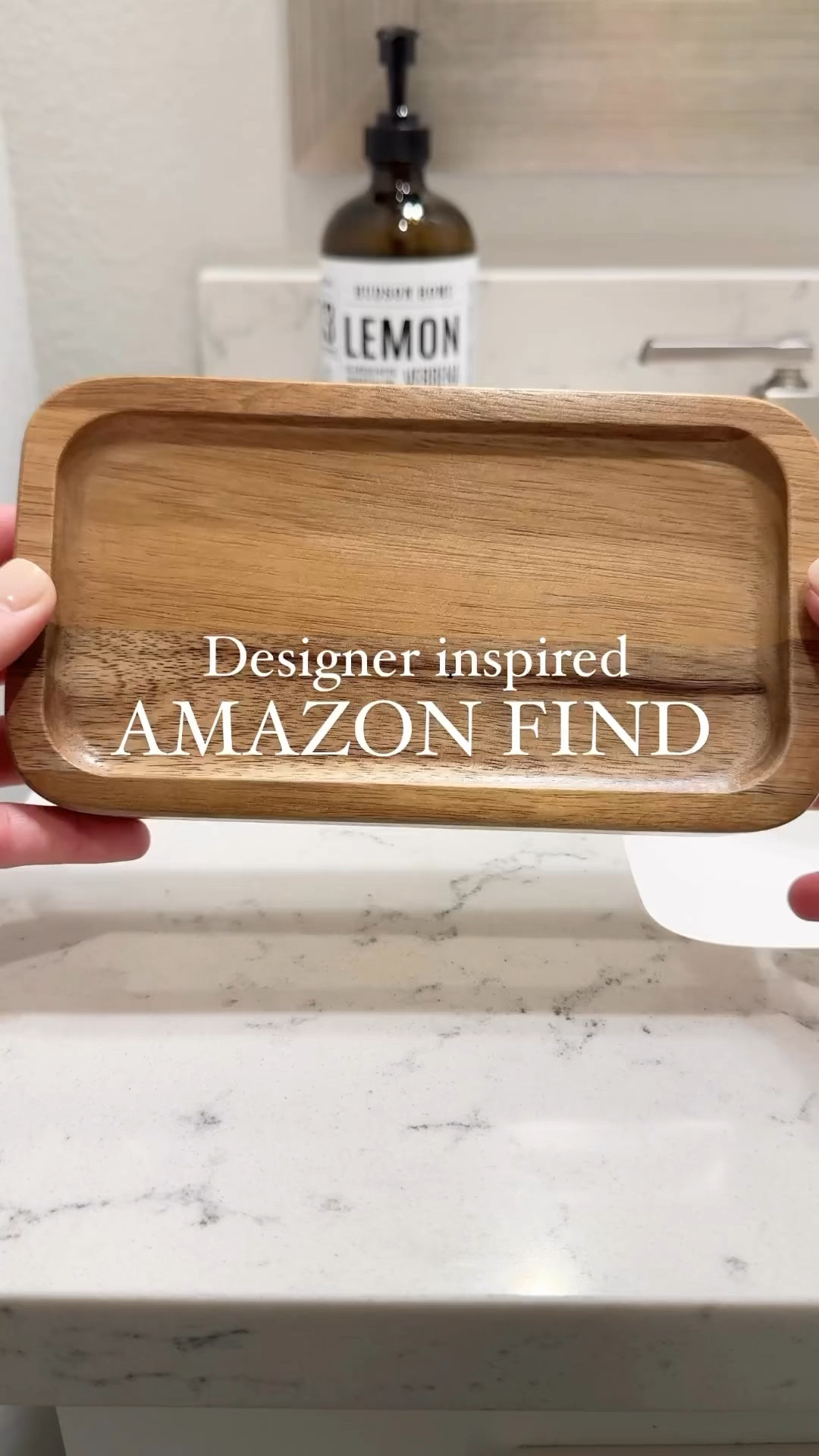 Designer inspired Amazon home find! Bathroom decor, affordable home find, soap tray. 

#LTKstyletip #LTKhome #LTKVideo
