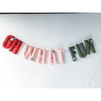 Oh What Fun Garland//Pompom Garlandfelt Bannerwalldecorparty Decorbabyshowerpersonalizedfeltgarlandneutralchristmas Garland | Etsy (US)