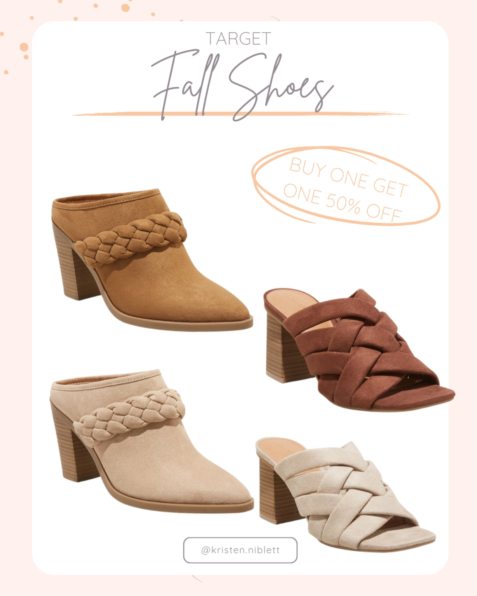 Fall Shoes // Target Style

BOGO 50% off until 10/1

Fall booties. Fall shoes. Fall style. Fall transitional outfits. Easy fall outfits. Casual outfits. Mom style. Easy outfits for moms  

#LTKsalealert #LTKstyletip #LTKSeasonal