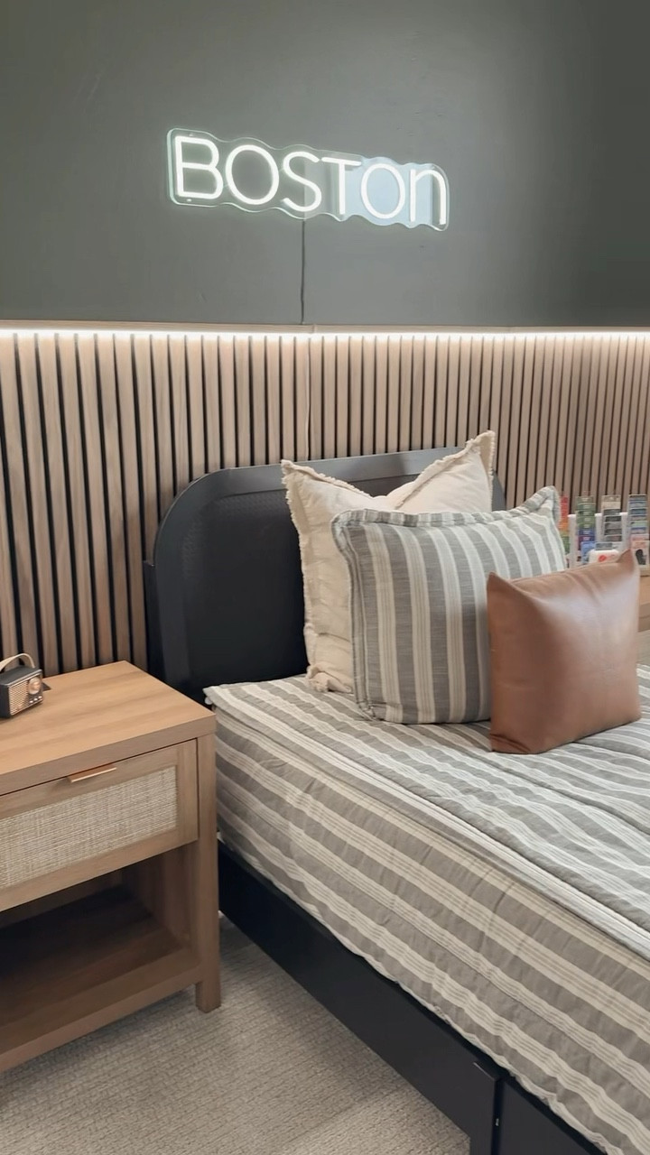 #AD We gave my son’s room the ultimate teen bedroom upgrade, and I’m so happy with how it turned out. Working with @loweshomeimprovement, we painted the walls a rich deep green and added slat paneling for that elevated, modern look he’s been wanting.
The transformation feels clean, cool, and so grown-up—exactly the vibe for this new stage of life. It’s incredible how a few high-impact updates from Lowe’s can make a room feel completely new. Huge thank you to Lowe’s for having everything we needed to bring this space to life.

#LTKHome #LTKKids #LTKSeasonal