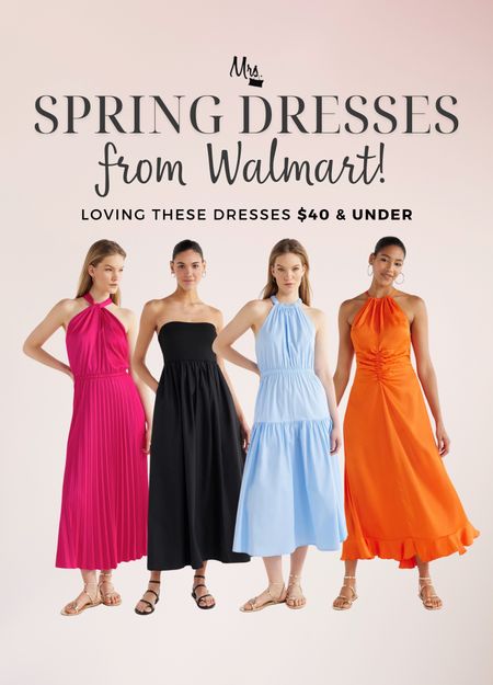 Spring dresses from Walmart $40 and under 👏🏻

#LTKSeasonal #LTKstyletip #LTKfindsunder50