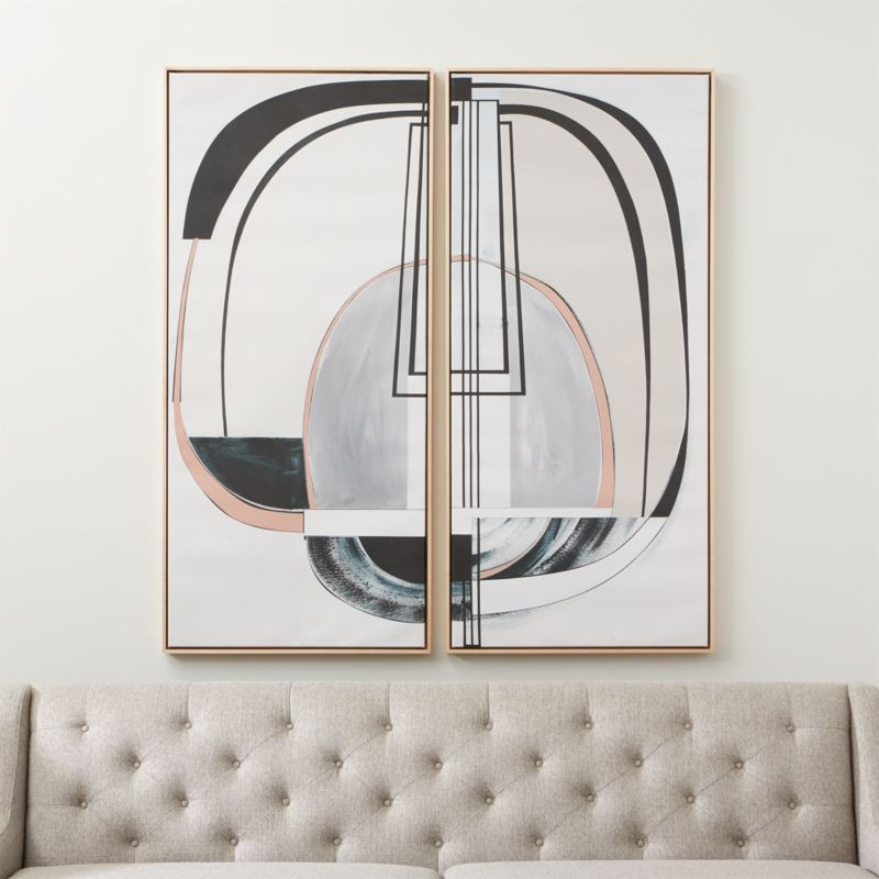 'Illumination Device' Framed Canvas Wall Art Print 39.5"x48" by Alyson Kahn + Reviews | Crate & B... | Crate & Barrel