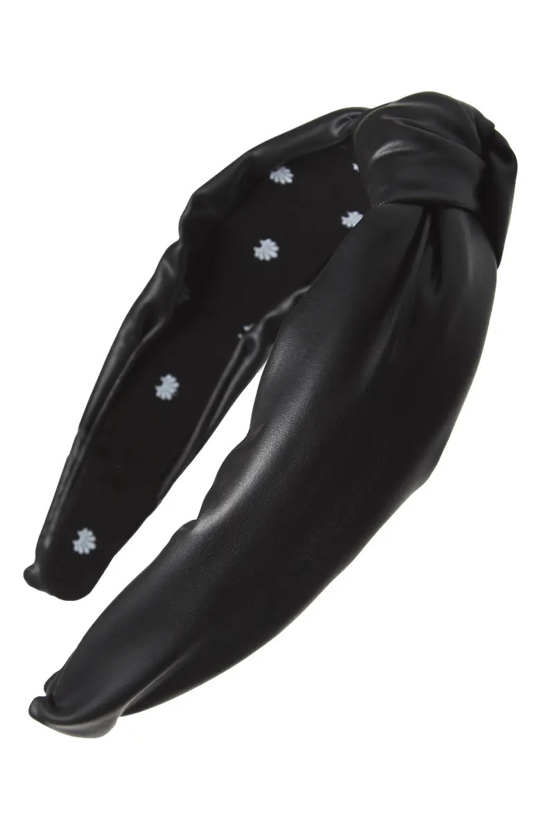 Knotted Faux Leather Headband | Nordstrom