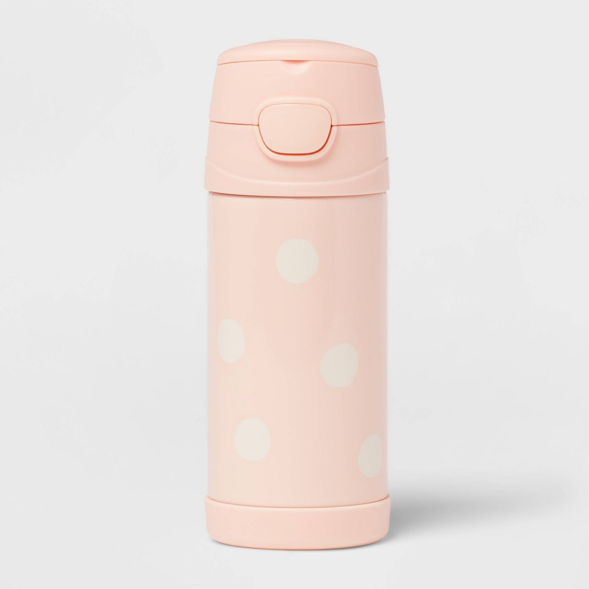 Kids' Portable Drinkware 12oz Water Bottle Pink Polka Dots - Pillowfort™ | Target