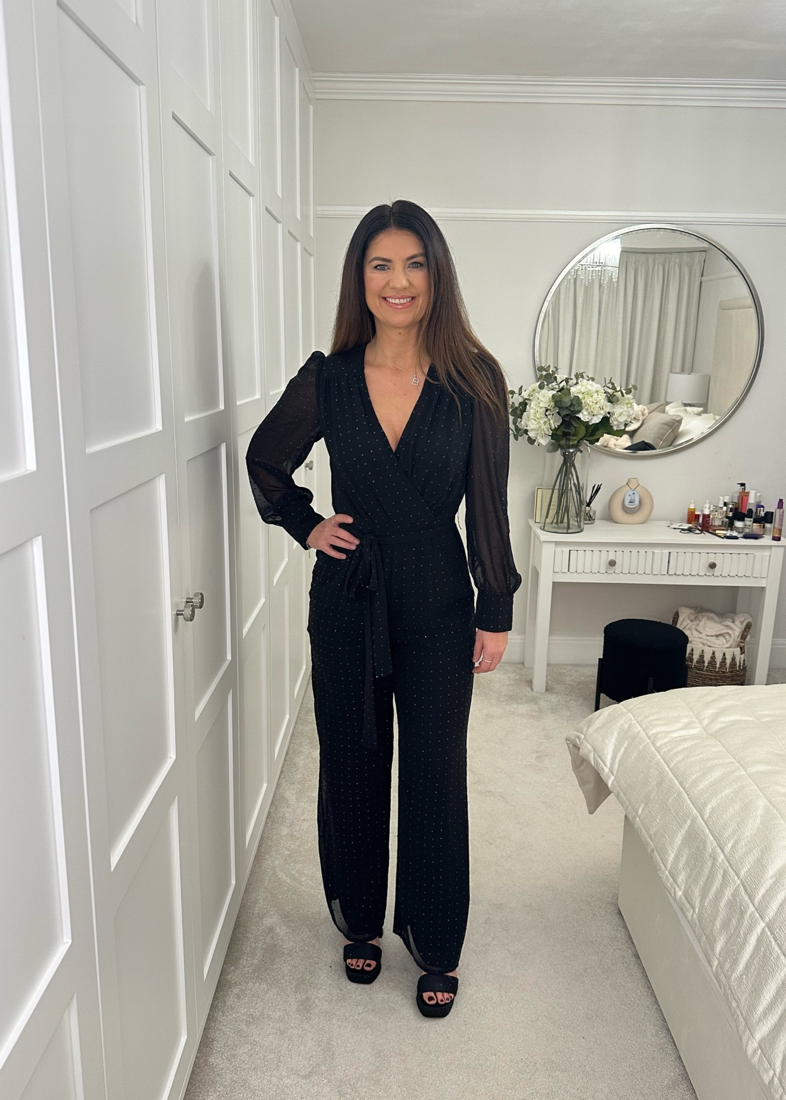 Ro&zo, H&m, Asos, River island, black jumpsuit, glitter jumpsuit, party outfit, evening outfit, black heels, platform heels, evening outfit ideas, party outfit ideas, style inspiration 

#LTKeurope #LTKSeasonal #LTKstyletip