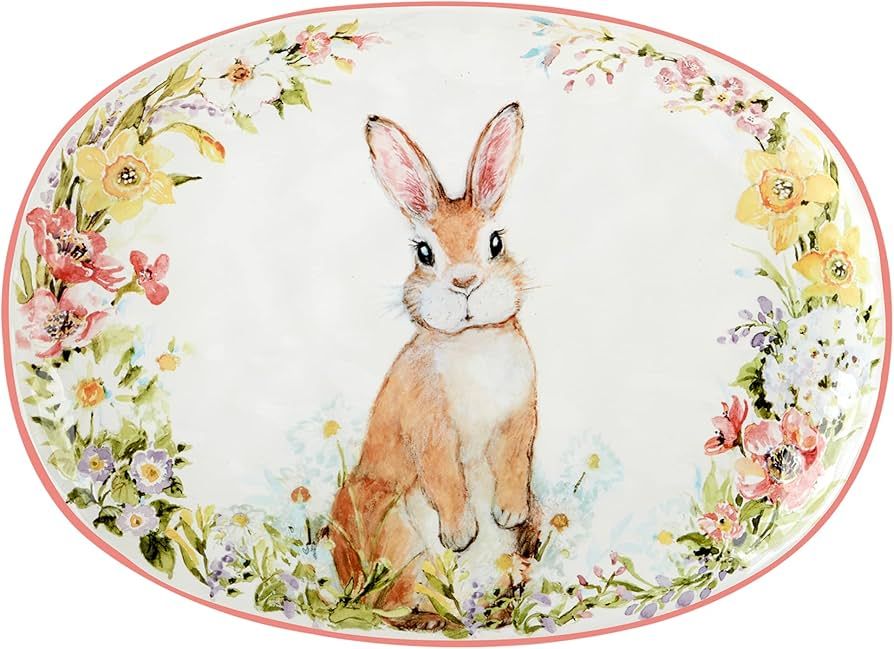 Certified International Easter Garden Oval Platter, 17" X 12.5", Multicolored | Amazon (US)