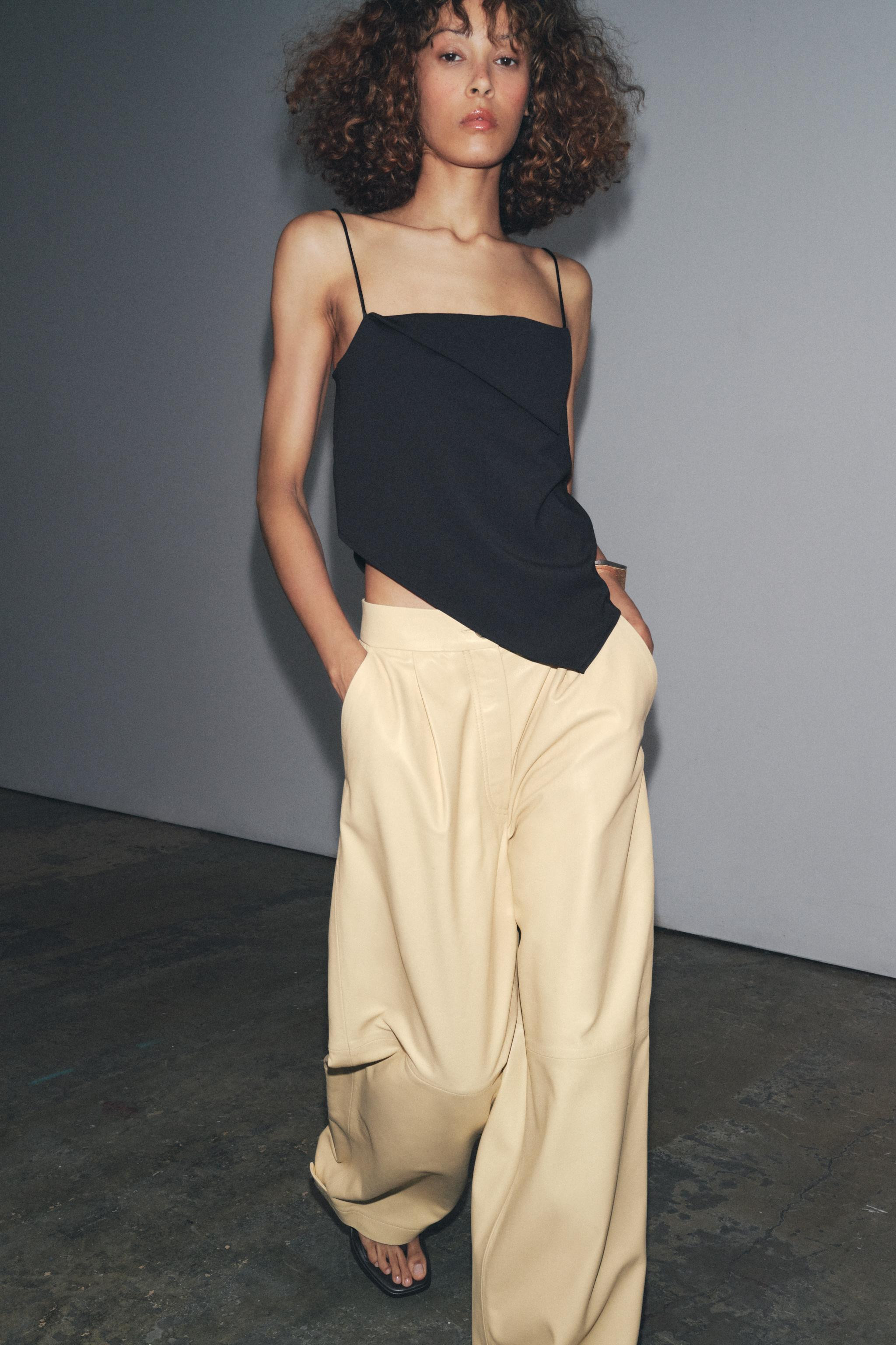 ASYMMETRIC CREPE TOP | Zara US