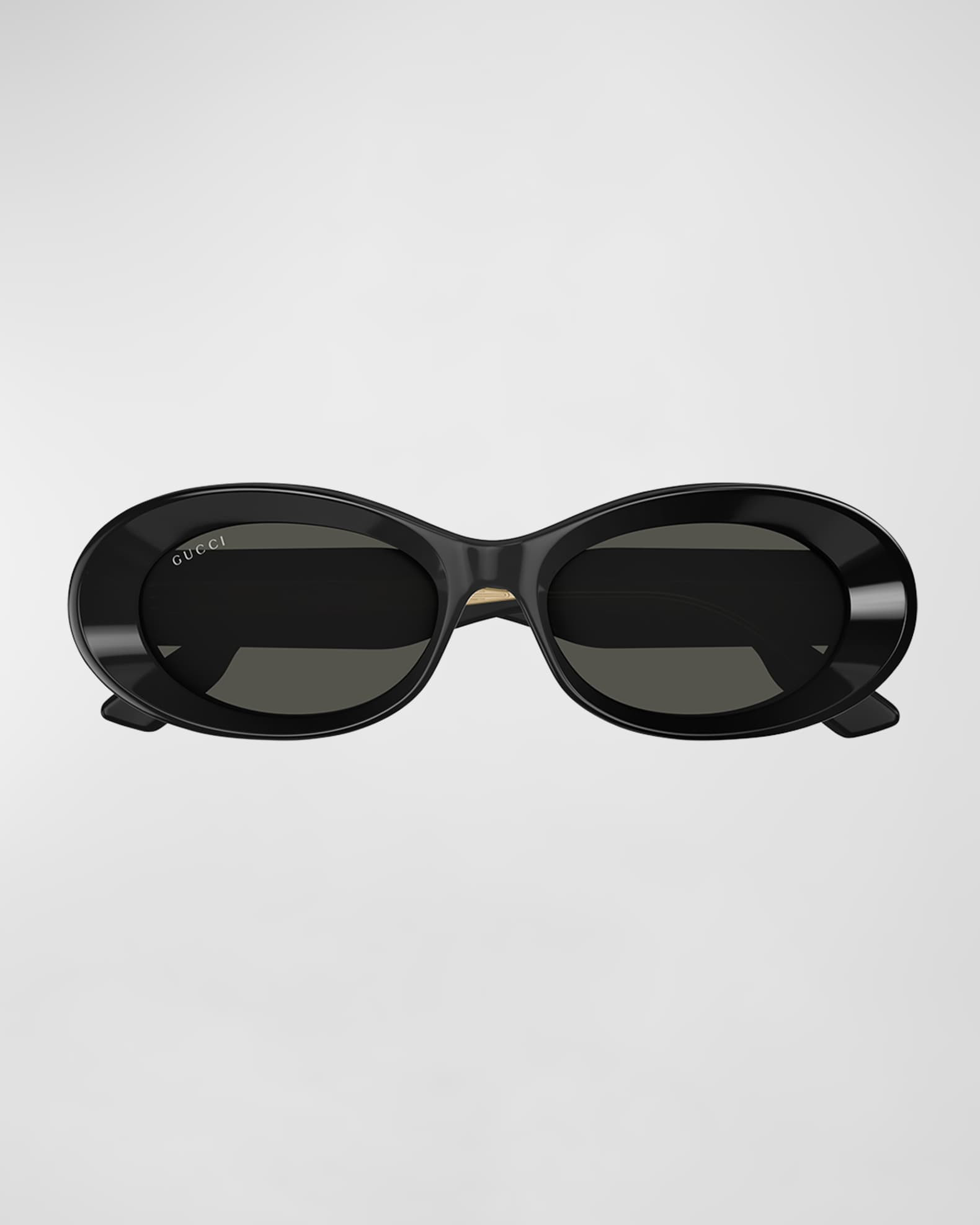 Beveled Acetate Oval Sunglasses | Neiman Marcus