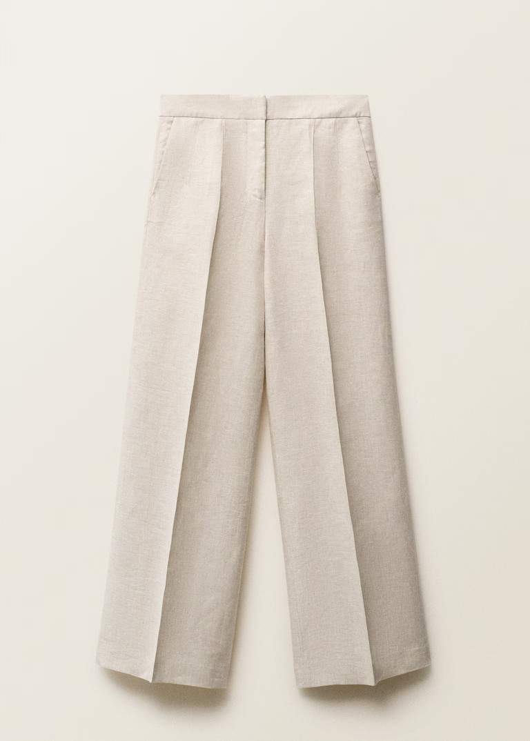 Linen suit trousers - Women | MANGO United Kingdom | MANGO (UK)
