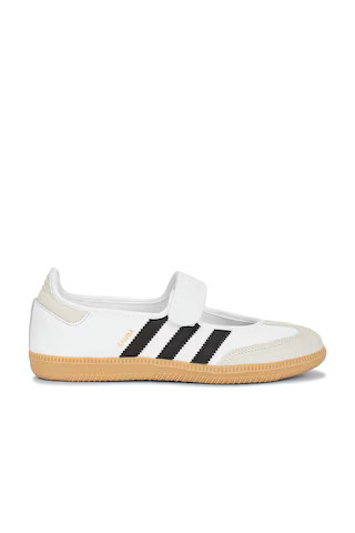 adidas Originals Samba Jane in Footwear White, Silver Metallic & Gum 3 from Revolve.com | Revolve Clothing (Global)