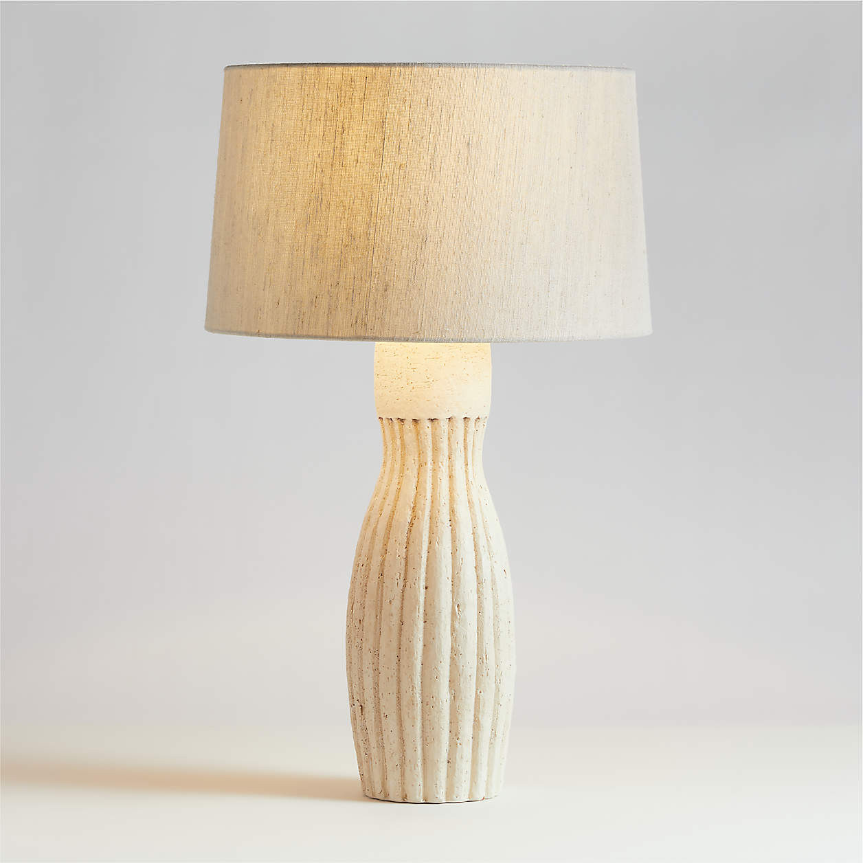 Karina Ivory Table Lamp 28.5" + Reviews | Crate & Barrel | Crate & Barrel