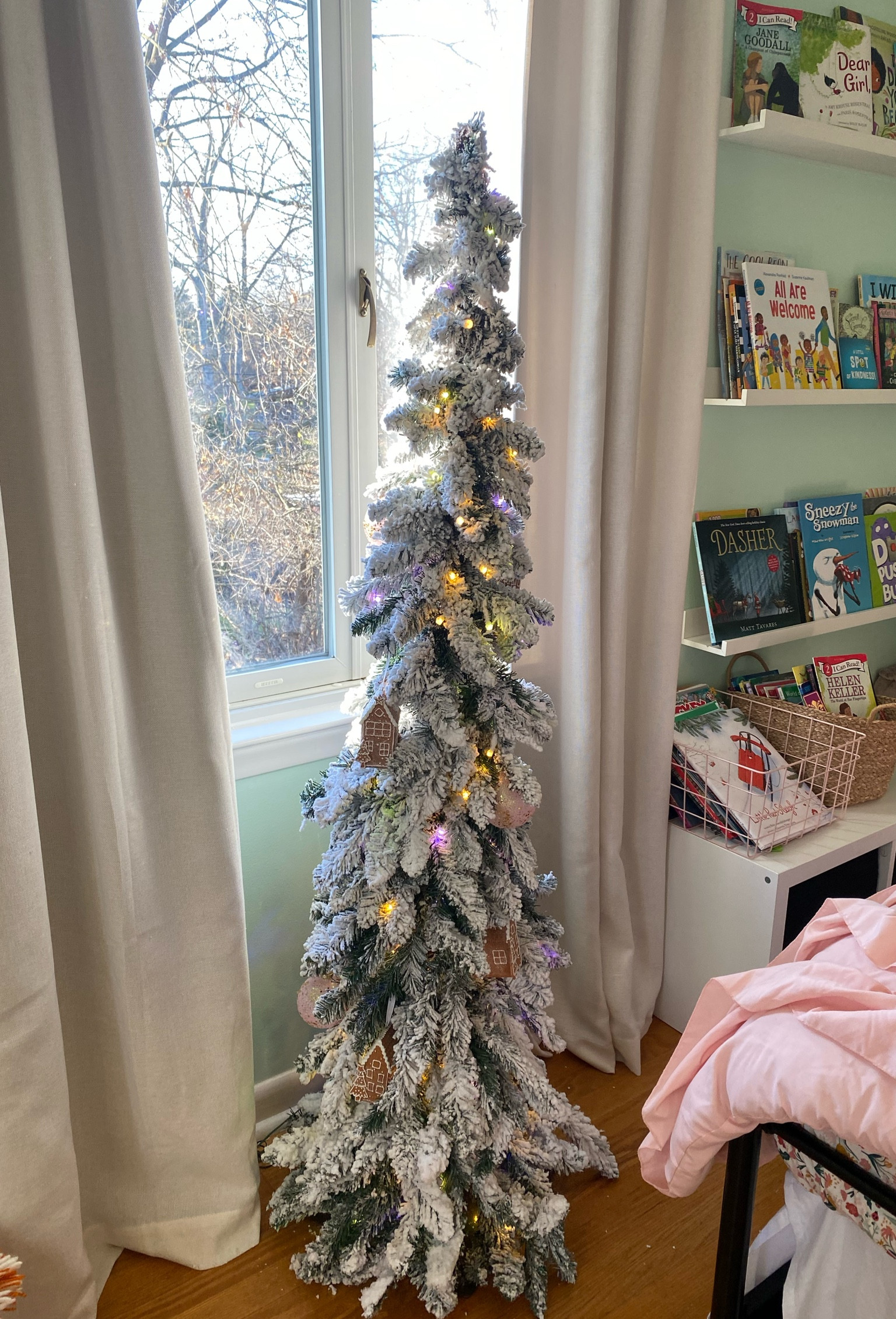 Downswept flocked tree 



Kids Christmas trees, pencil tree, prelit tree 

#LTKhome #LTKHoliday #LTKfamily