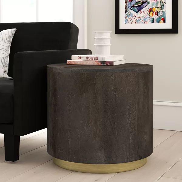 Donna 20'' Tall Solid Wood Drum End Table | Wayfair North America