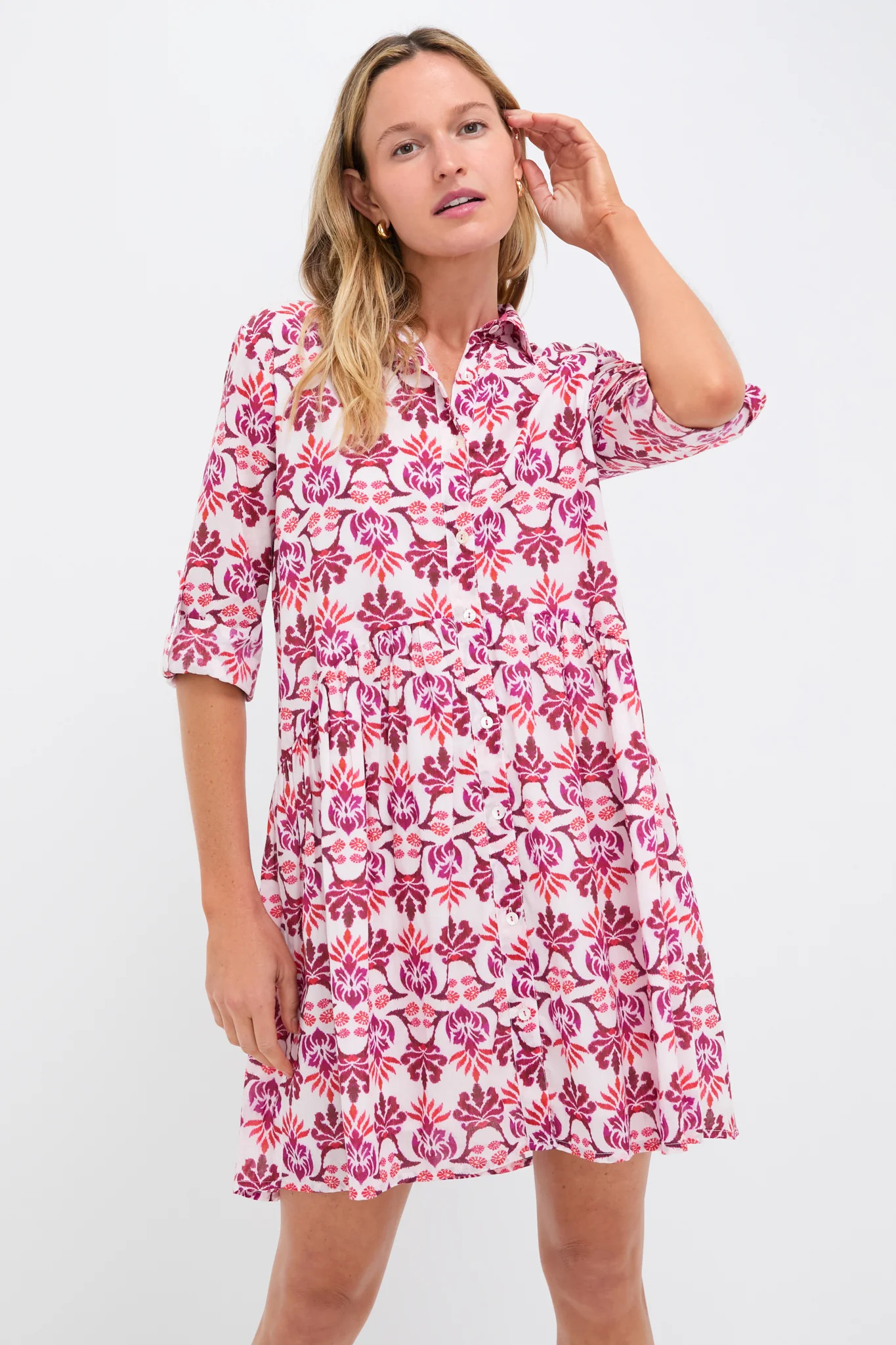Pink Teresinia Deauville Short Dress | Tuckernuck (US)