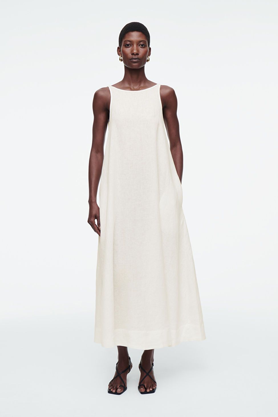 A-LINE LINEN MAXI DRESS | COS UK