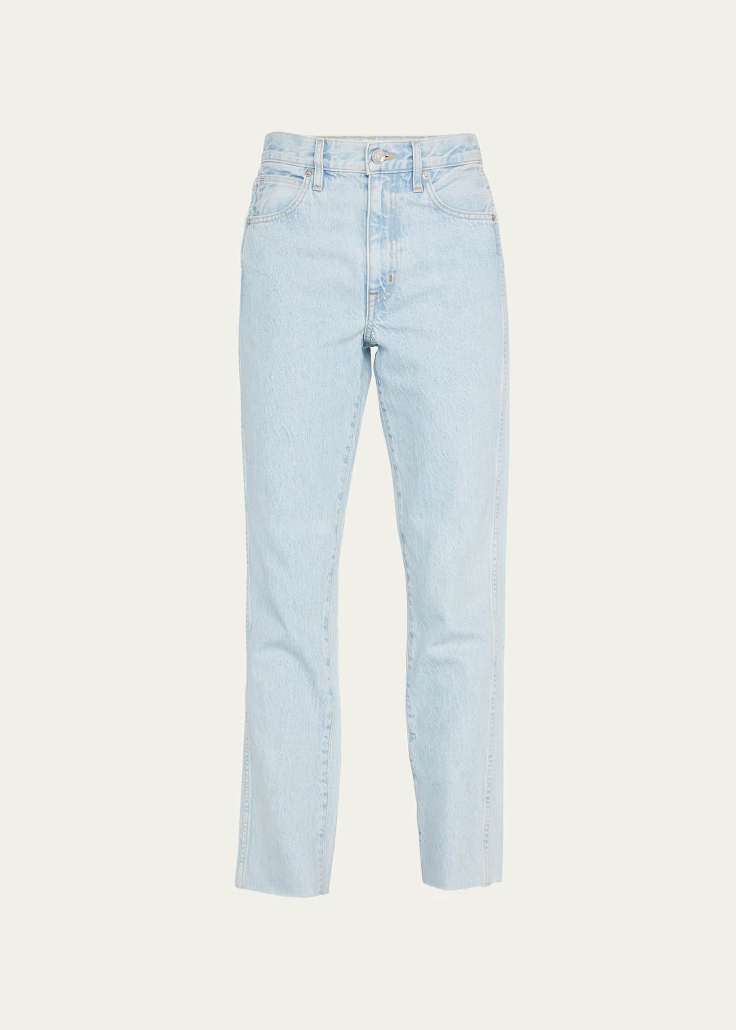 SLVRLAKE Hero Straight-Leg Ankle Jeans | Bergdorf Goodman