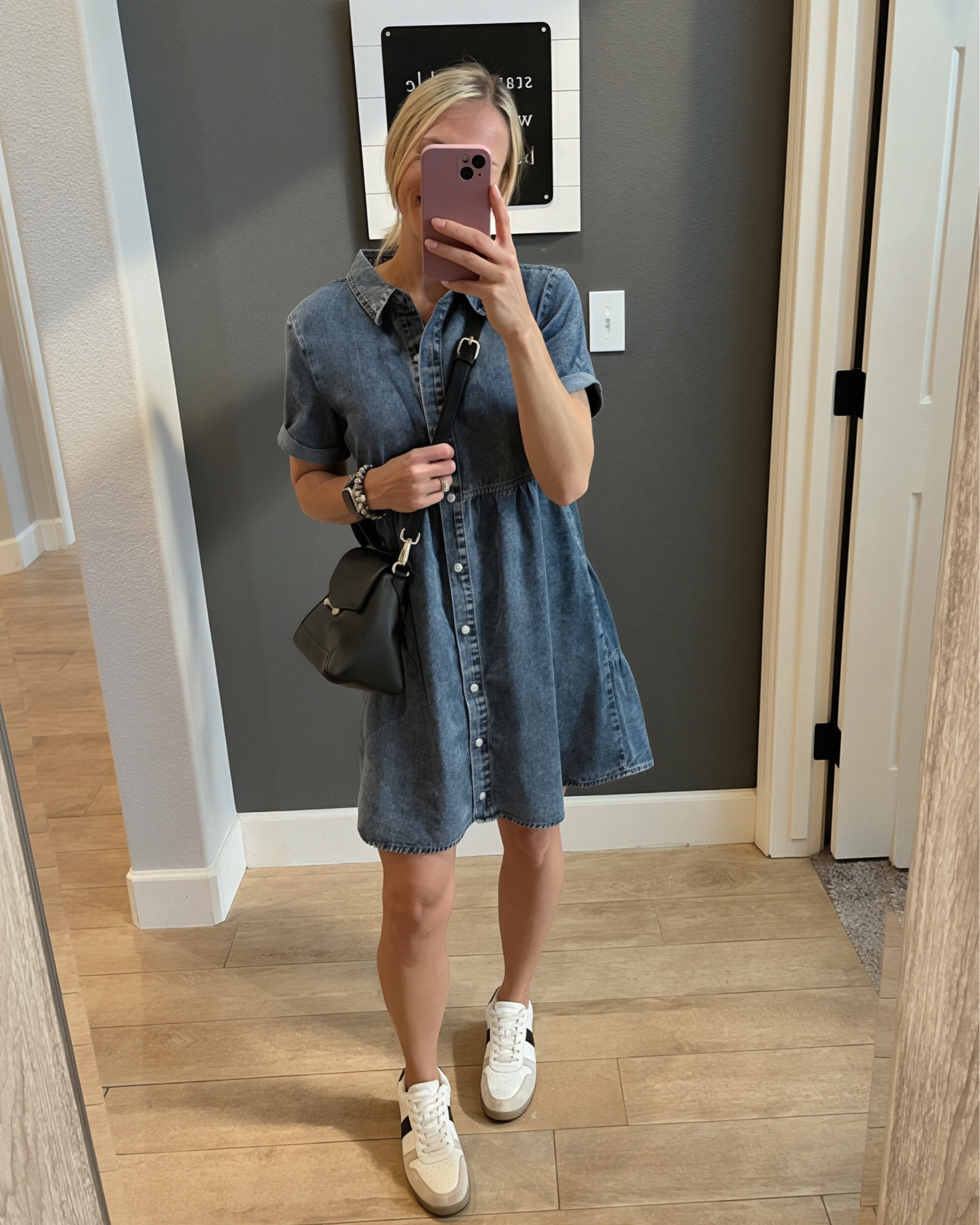 This denim dress is a repeat offender year after year. It wears so well and I love it for teaching or with sneakers casually  