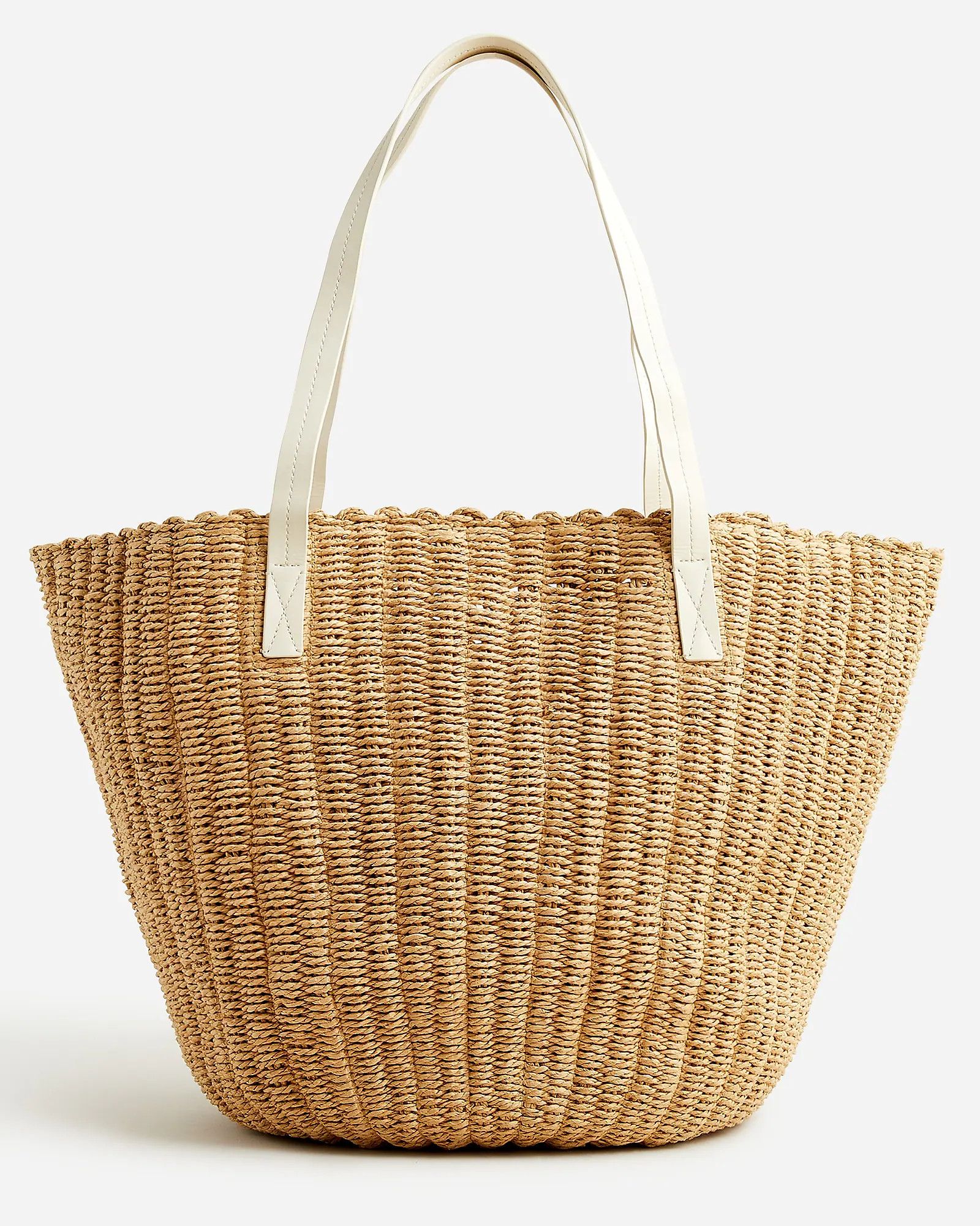 Woven straw market tote | J.Crew US